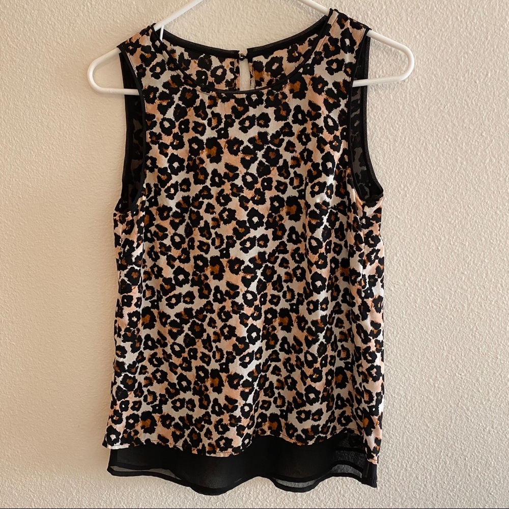 H&M cheetah print top